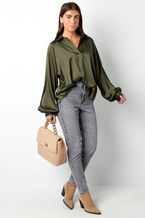 Bluse mit Puffärmeln, lila h5 Bild11